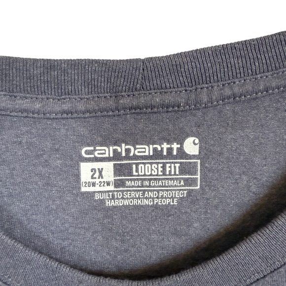 CARHARTT WOMEN'S XXL LOOSE FIT LONG-SLEEVE LOGO SLEEVE GRAPHIC T-SHIRT - Picture 5 of 7